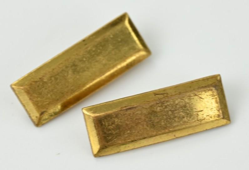 US WW2 2nd Lieutenant Rank Bar Set