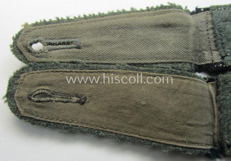 Pair of WH (Heeres) early-war-period- (ie. 'M36'- ie. 'M40'-pattern and/or rounded-styled) 'cyphered' NCO-type shoulderstraps: 'Festungspionier-Oberfeldwebel'