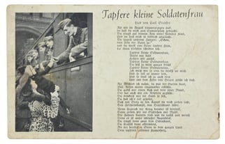 German WH Songtext Postcard 'Tapfere kleine Soldatenfrau'