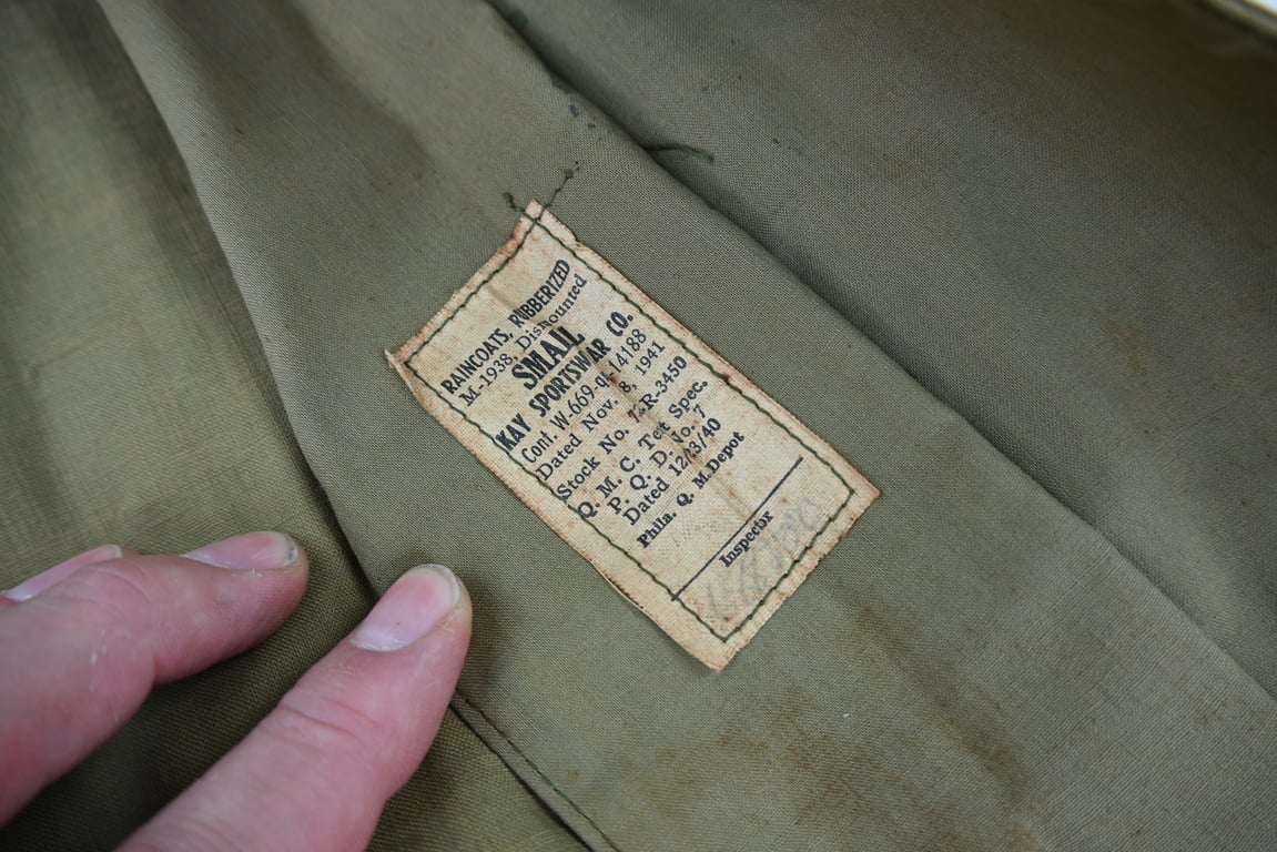 US WW2 M1938 Dismounted Raincoat
