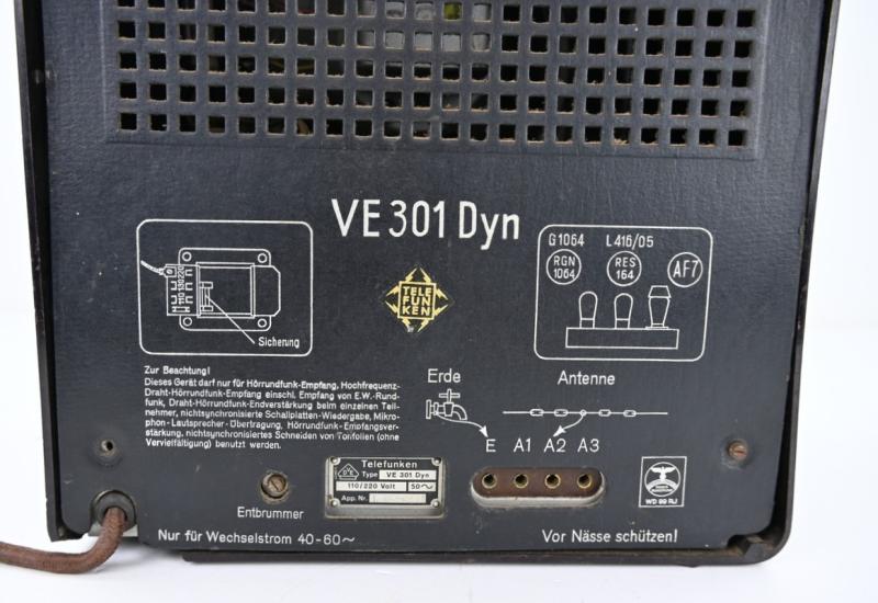 German Third Reich Era Civil Radio 'Volksempfanger VE301'