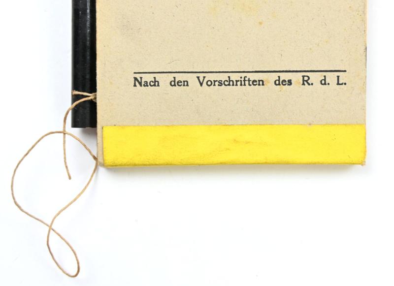 German WH Medical Wound Tag Booklet
