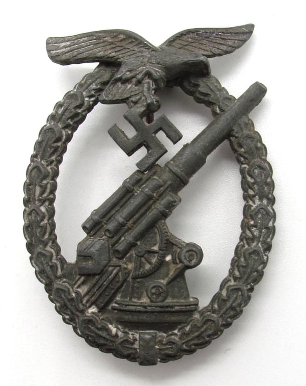 Luftwaffe Flak Badge – By G.b.(Gustav Brehmer)