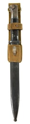 German WH K98 Mauser Bayonet with Canvas Frog