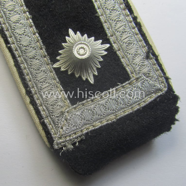 Single, Waffen-SS NCO-type shoulderstrap: 'SS-Oberscharführer' who served within the: 'SS-Infanterie-Trpn.'