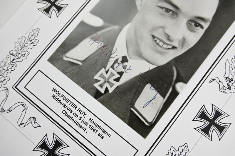 Signature of Luftwaffe KC-OLC Recipient 'Wolfdieter Huy'