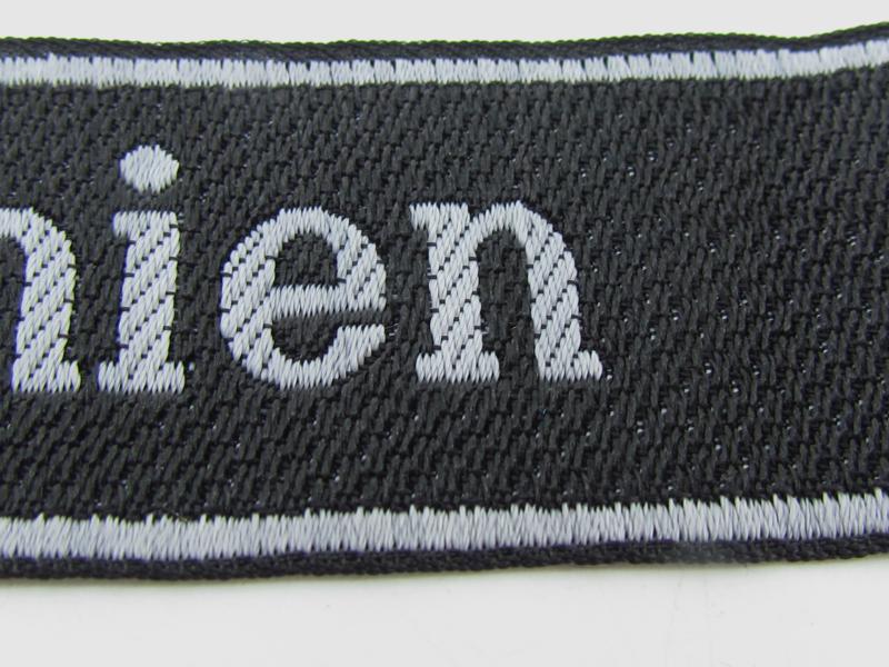 Waffen SS "Wallonien" BeVo Cufftitle