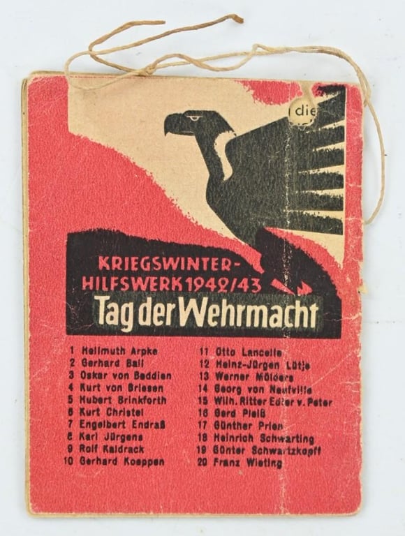 German WHW Pocket Booklet 'Helden der Wehrmacht'