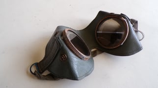 Leather Combat Sun/Dust Goggles