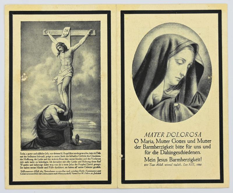 German Deathcard 'Josef Gerke'