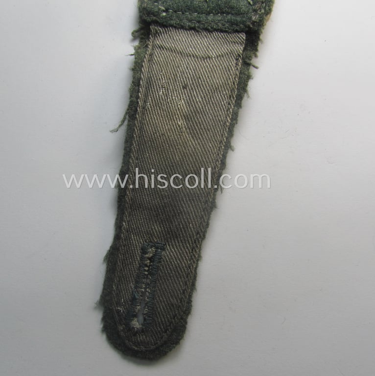 Single, WH (Heeres) NCO-type (ie. 'M43'-pattern), neatly 'cyphered' shoulderstrap as was intended for usage by a: 'Feldwebel des Radfahr-Abtgs. 6'