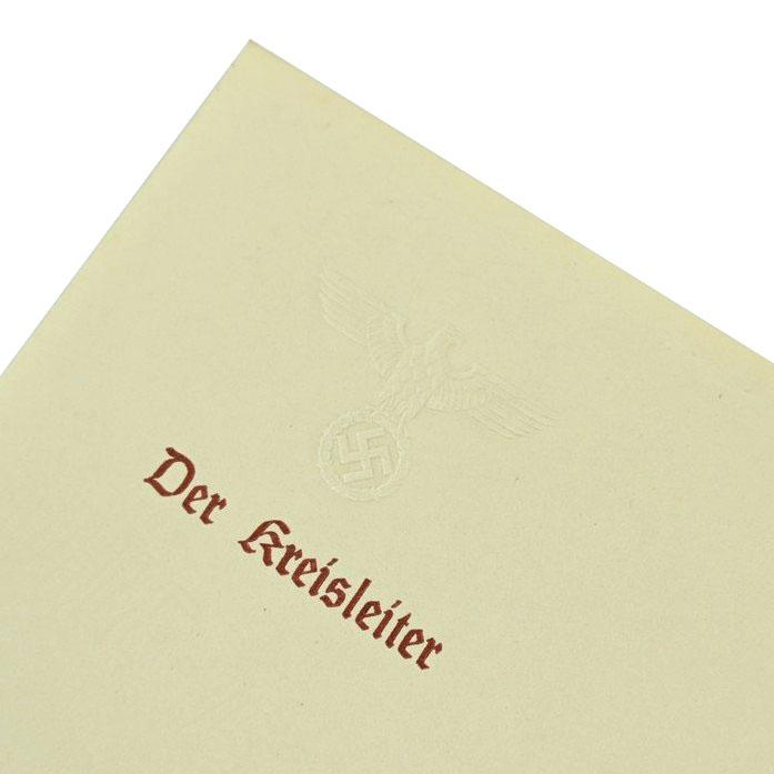 German NSDAP Letter Fallen Soldier