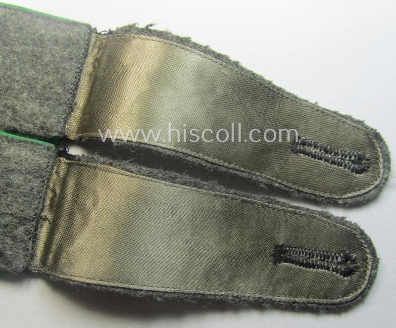 Pair of EM- (ie. NCO-) type 'Sicherheitsdienst'- (ie. 'SD'-) related shoulderstraps: 'Schützmannschaften' (ie. 'Schuma')