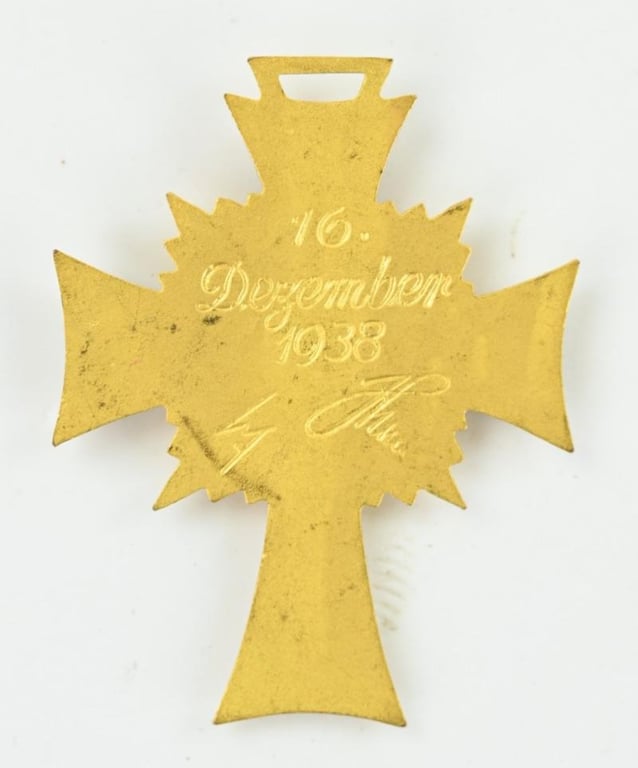 German Mother's Cross in Gold with case