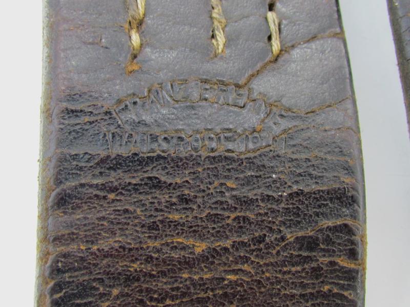 Wehrmacht leather Y-straps ‘Koppeltragegestell’