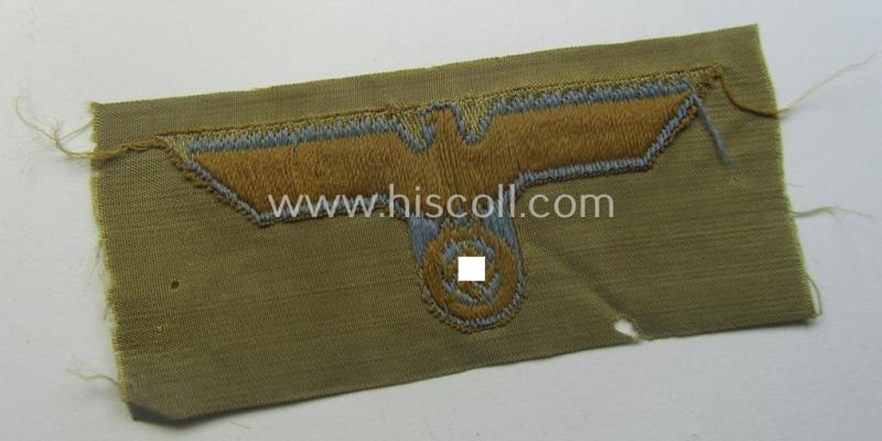 WH (Heeres) 'tropical-issue' (ie. DAK or: 'Deutsches Afrika Korps'-related-) side-cap-eagle