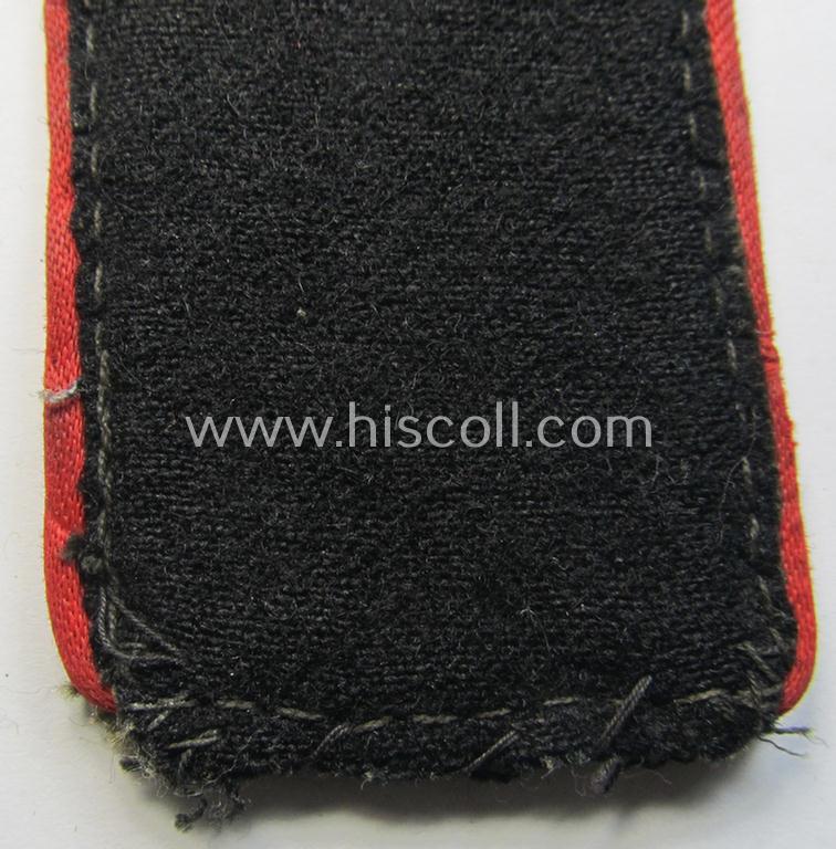 Attractive - albeit regrettably single! - Waffen-SS, enlisted-mens'-type shoulderstrap as was intended for usage by a: 'Soldat' (ie. 'SS-Mann') who served within the: 'Waffen-SS (Sturm)Artillerie-Truppen'