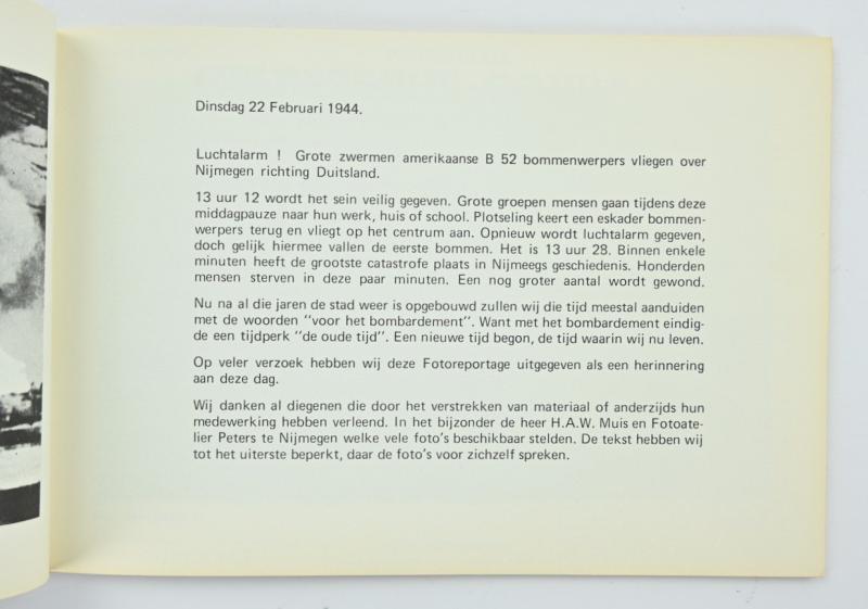 Dutch Book WW2 'Nijmegen De Ramp'