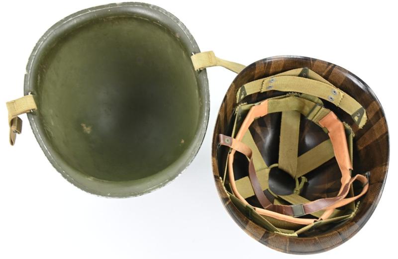 US WW2 M1 Fixed Bale Helmet 'Schlueter' War Reject