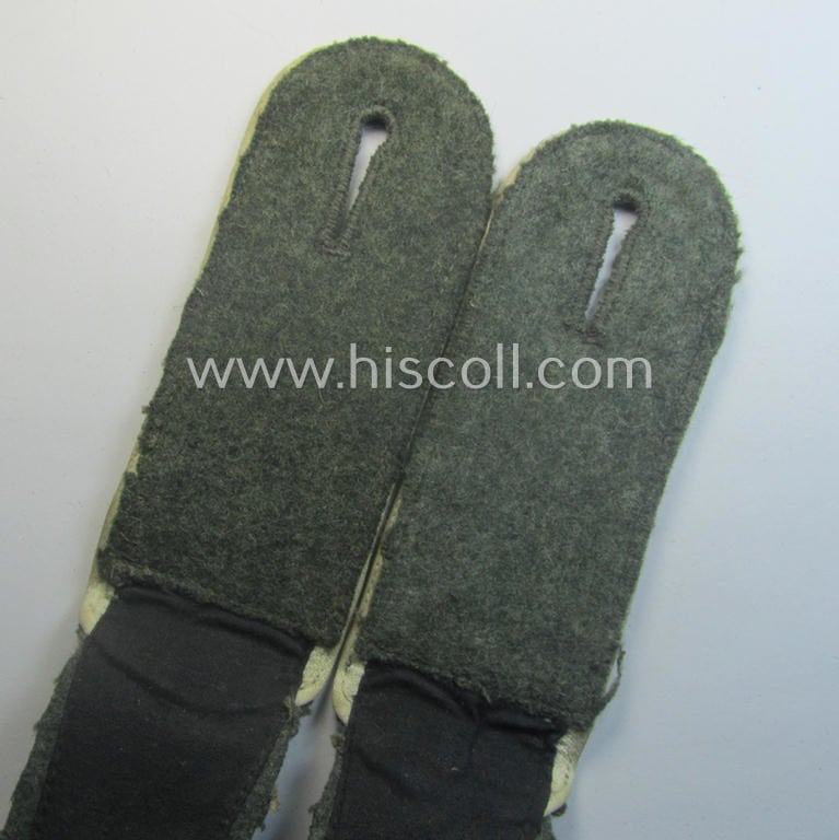 Moderately used- and fully matching, pair of WH (Heeres) 'M41 o. M43'-pattern, EM-type shoulderstraps: 'Soldat eines Infanterie-Rgts.'
