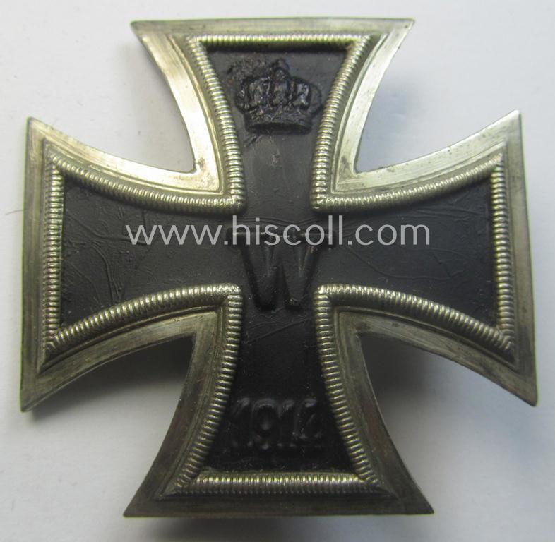 WWI-period, Iron Cross 1st class (or: 'Eisernes Kreuz 1. Klasse') being a nicely preserved- (albeit typical non-maker-marked!) example (that was presumably produced in the late thirthies)