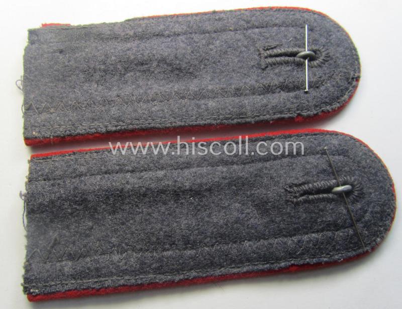 Pair of neatly 'cyphered', WH (Luftwaffe) NCO-type shoulderstraps: 'Unterwachtmeister des Festungs-Flakartillerie-Abtlgs o. Rgts. 32'