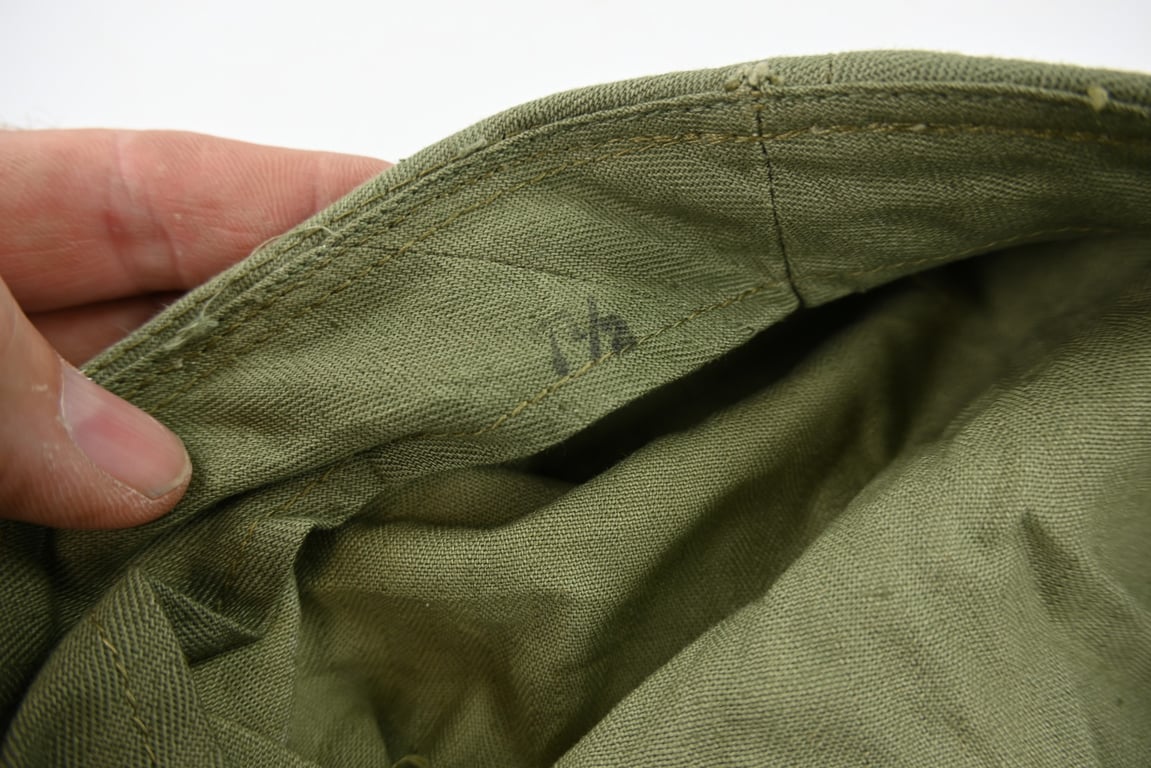 US WW2 Army HBT Short Bill Cap 1943