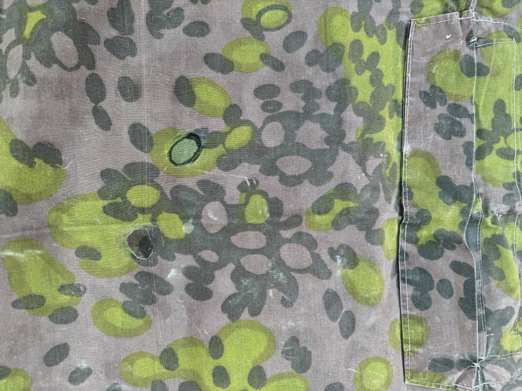 Rare Original Waffen-SS Reversible Planetree Camouflage Zeltbahn 31