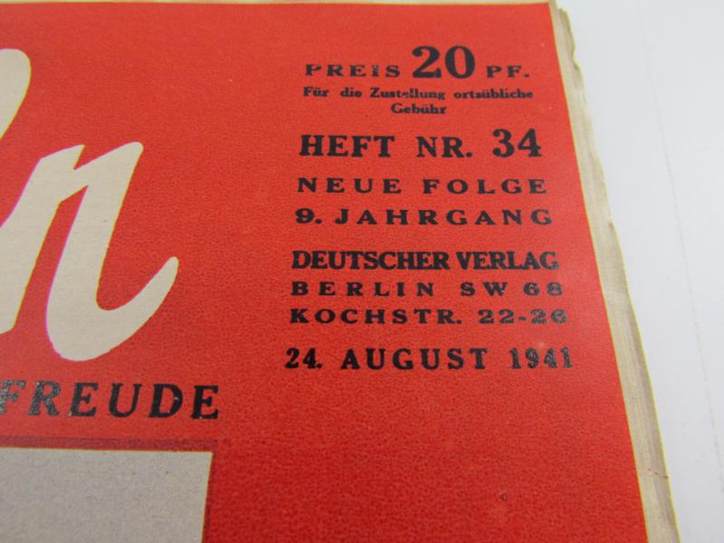 Koralle Magazine dated 24 August 1941