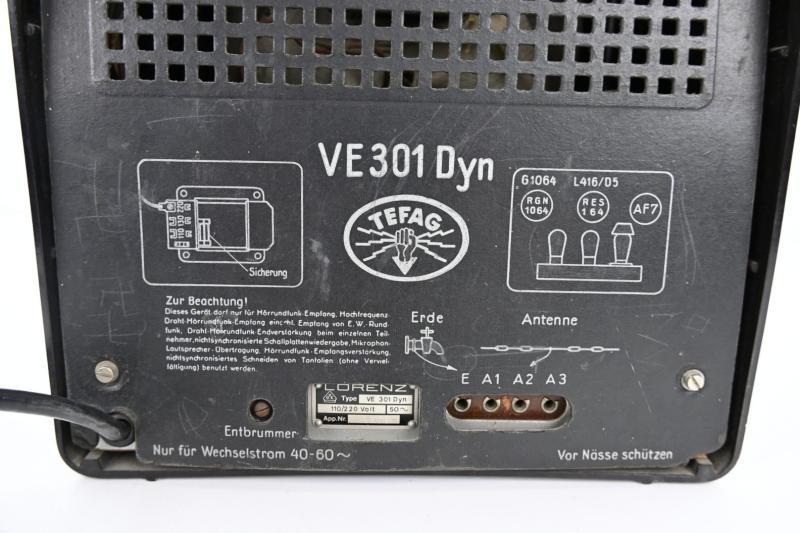 German Third Reich Era Civil Radio 'Volksempfanger VE301'