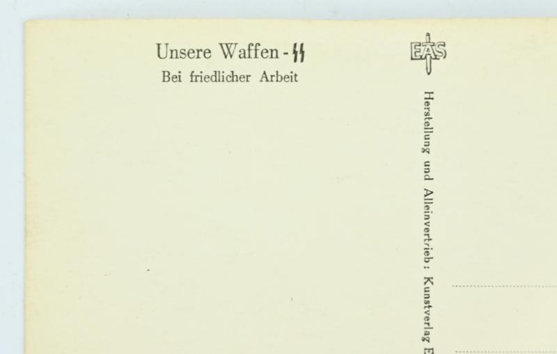 German Waffen-SS Kriegsberichter Postcard 'Unsere Waffen-SS'