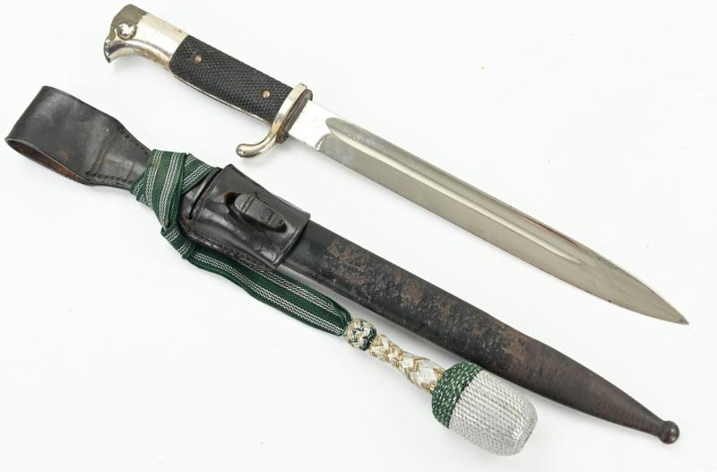 German K98 Parade Dress Bayonet with Frog and Portopee
