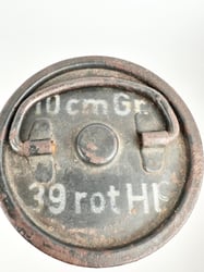 WW2 German Airtight metal container for 10 cm...