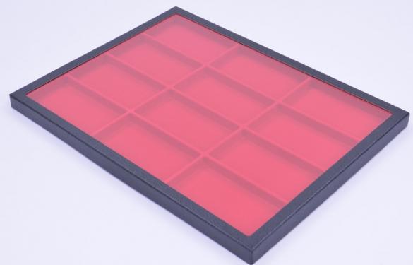 Two Riker 160 Display Cases with 12 compartments