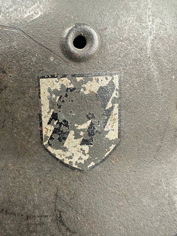 WW2 m40  SD SS Helmet Q68 "Real combat Used''