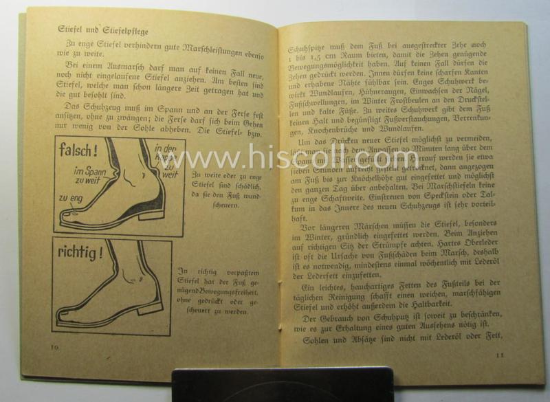 WH-related instruction-booklet entitled: 'Richtig Marschieren und alles was dazu gehört'