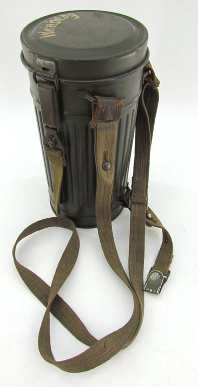 Wehrmacht Gas Mask Cannister , Complete Set -1938