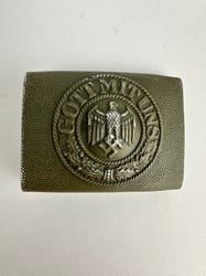 WW2 Aluminium Heer Belt Buckle L.u.F. mint