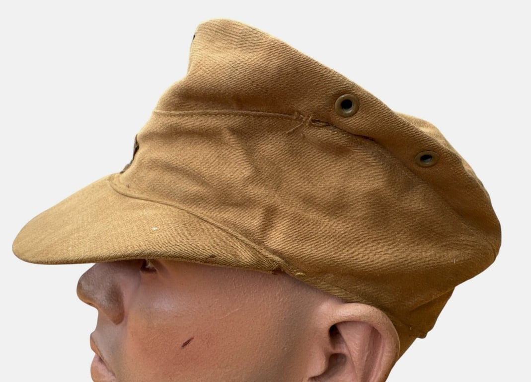 Kriegsmarine Tropical Field Cap (Tropenfeldmütze) – 'BAW' Marked