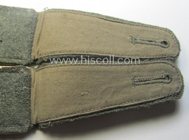 Very desirable pair of WH (Heeres), early- (ie. mid-) war-period (ie. 'M40'- ie. 'M43'-pattern) EM-type 'cyphered' shoulderstraps for a: 'Soldat der Infanterie-Truppen u. Mitglied einer Unteroffiziersschule'