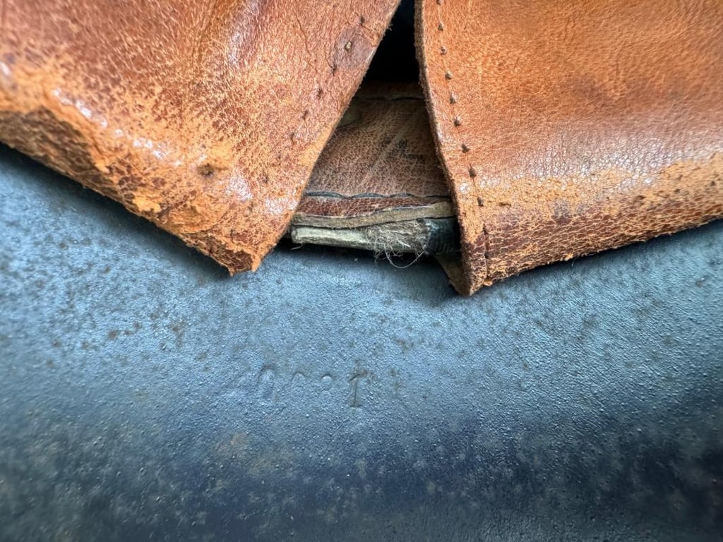 M35 Double Decal Polizei ‘beaded’ Luftschutz Helmet EF66