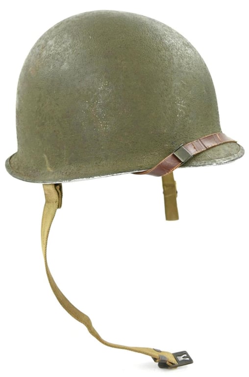 US WW2 M1 Fixed Bale Helmet 'Schlueter' War Reject