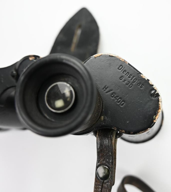 German WH Binocular 6x30 in Carrying Case