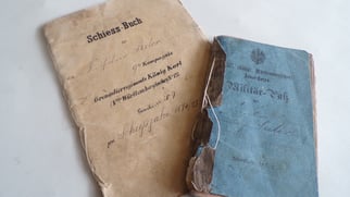 Soldbuch and shooting book 1874