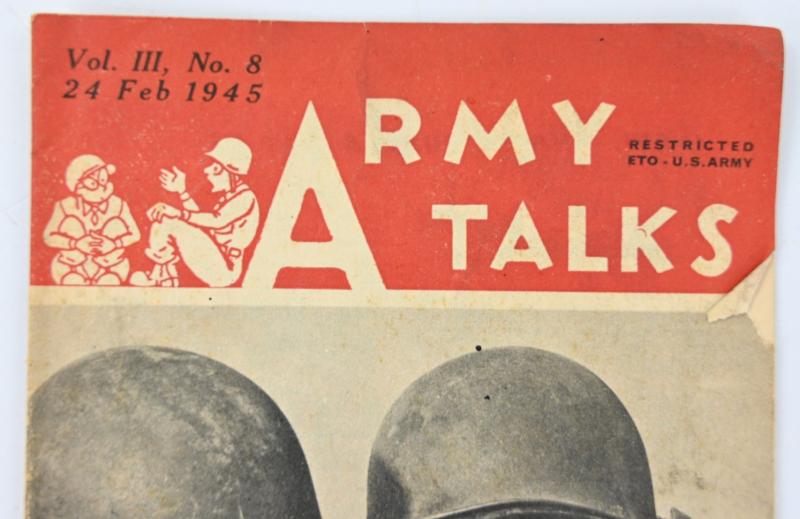US WW2 Army Talks Booklet Feb.24, 1945