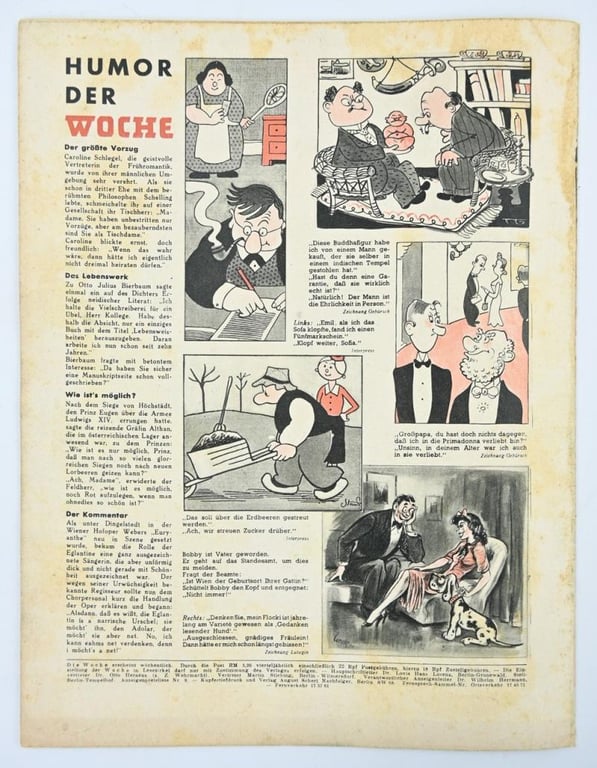 German Third Reich Magazine 'Die Woche' 1943
