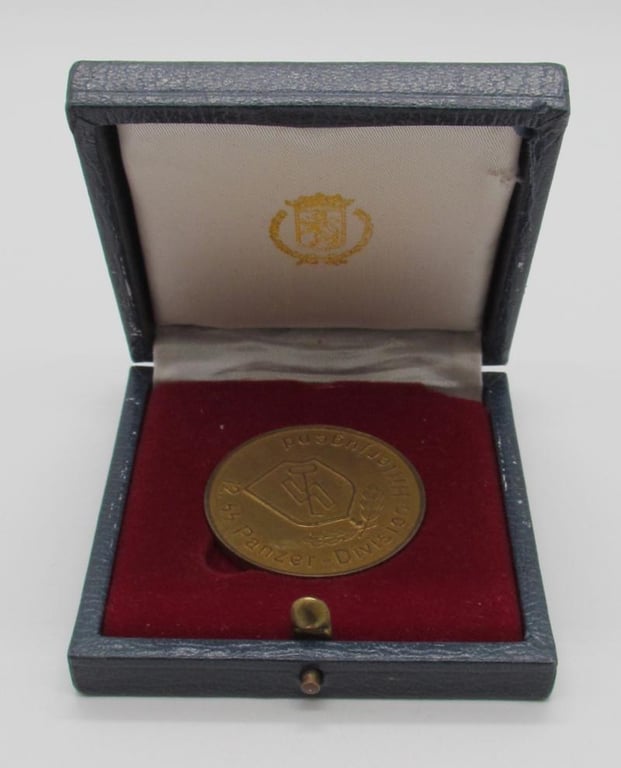 12th SS Panzer Division HJ Commemorative Medallion, with Case