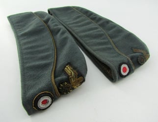 2x Kriegsmarine Coastal Artillery Officer's Overseas Cap