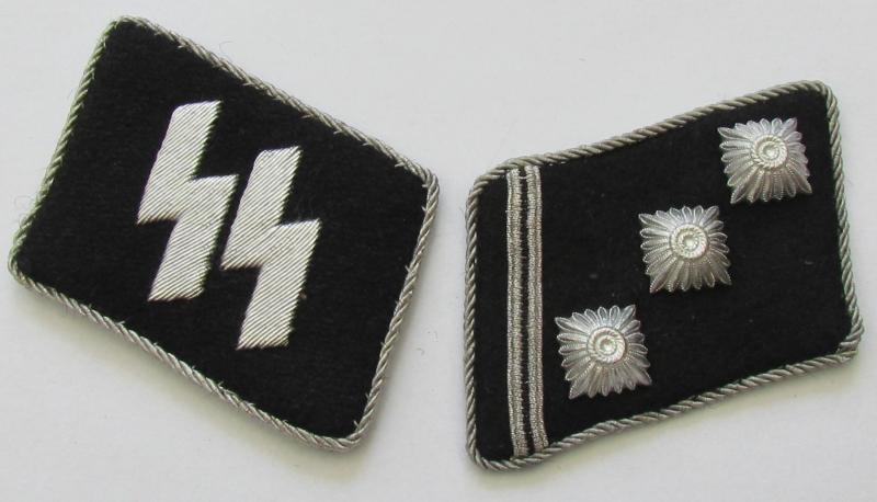 Waffen SS Obersturmführer collar tabs