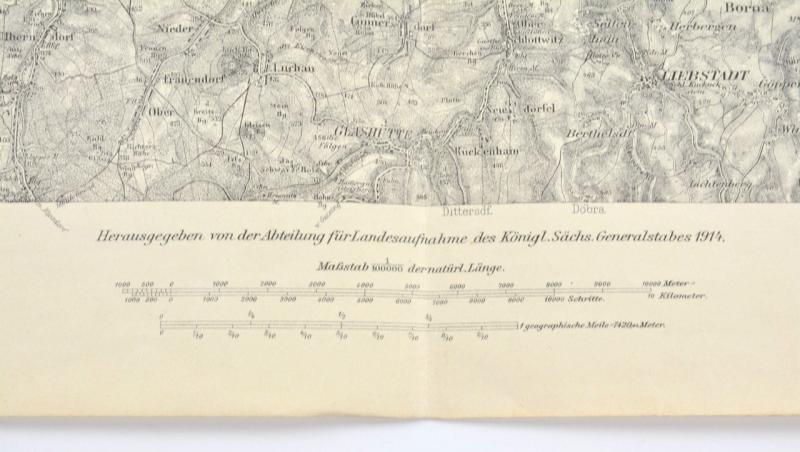 German WW1 Mapcard of Dresden